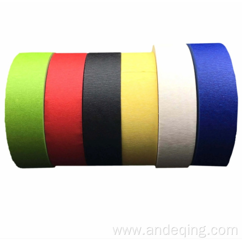 Black Crepe Paper Tape for Masking Protection